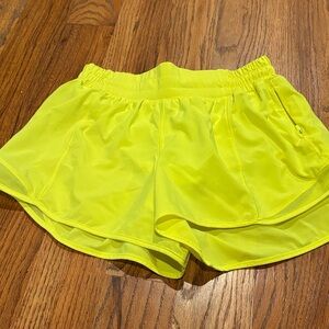 Lululemon Athletica Neon Yellow Athletic Shorts